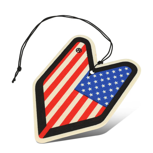 Young Leaf USA Flag Cherry Squash Paper Hanging Air Freshener