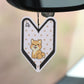 Young Leaf Shiba JDM Squash Paper Hanging Air Freshener