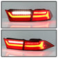 SPYDER xTune 06-08 Acura TSX Light Bar LED 4pcs Tail Lights - Red Clear (ALT-JH-ATSX06-LBLED-RC) 9047527