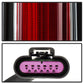 SPYDER xTune 07-14 Cadillac Escalade Black LED 2in1 Tail Lights - ALT-JH-CAESC07-2IN1LED-BK 9039782