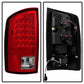 SPYDER Xtune Dodge Ram 07-08 1500 / Ram 07-09 2500/3500 LED Tail Lights Red Clear ALT-JH-DR07-LED-RC 5073037