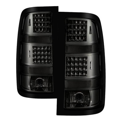 SPYDER Xtune GMC Sierra 07-13 (Not Fit 3500 Dually 4 Rear Wheels) LED Tail Lights Smoked ALT-JH-GS07-LED-SM 9034084