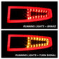 SPYDER xTune Porsche 911 997 05-08 Light Bar LED Tail Lights - Red Clear ALT-ON-P99705V2-LBLED-RC 9038631