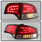 Spyder Audi A4 4Dr 06-08 LED Tail Lights Red Clear ALT-YD-AA406-G2-LED-RC 5029294