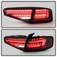 SPYDER 13-16 Audi A4 4DR LED Tail Lights LED Clear Reverse Lights - Black ALT-YD-AA413-SEQ-BK 5087171