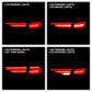 SPYDER 13-16 Audi A4 4DR LED Tail Lights LED Clear Reverse Lights - Black ALT-YD-AA413-SEQ-BK 5087171