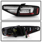 SPYDER 13-16 Audi A4 4DR LED Tail Lights LED Clear Reverse Lights - Black ALT-YD-AA413-SEQ-BK 5087171