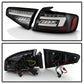 SPYDER 13-16 Audi A4 4DR LED Tail Lights LED Clear Reverse Lights - Black ALT-YD-AA413-SEQ-BK 5087171
