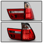 Spyder BMW E53 X5 00-06 4PCS LED Tail Lights Red Clear ALT-YD-BE5300-LED-RC 5000804
