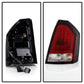 Spyder 05-07 Chrysler 3000C Verison 2 Light Bar LED Tail Lights - Red Clear (ALT-YD-C305V2-LED-RC) 5083364