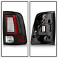 SPYDER 09-18 Dodge Ram Red Light Bar LED Tail Lights - Black (ALT-YD-DRAM09V2-RBLED-Bk) 5089472