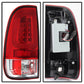 Spyder 08-16 Ford Super Duty F-250 V3 Light Bar LED Tail Lights - Red Clear (ALT-YD-FS07V3-LBLED-RC) 5084736