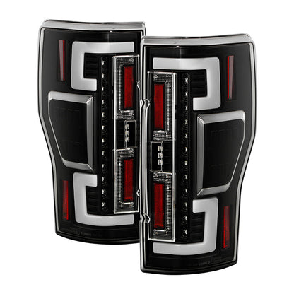 SPYDER 20-21 Ford F250 Superduty LED Tail Lights - Black (ALT-YD-FS20HAL-LED-BK) 5088659