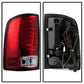 Spyder 07-13 GMC Sierra 1500 V2 Light Bar LED Tail Lights - Red Clear (ALT-YD-GS07V2-LBLED-RC) 5084767