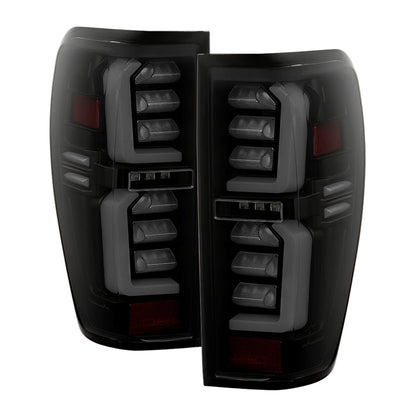 SPYDER 19-20 GMC Sierra 1500 (w/o Factory LED) LED Tail Lights - Black Smoke (ALT-YD-GS19-GRLED-BSM) 5089458