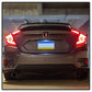 Spyder 16-19 Honda Civic 4 Door Light Bar LED Tail Lights - Black - ALT-YD-HC164D-LB-BK 5086051