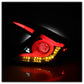 Spyder 16-19 Honda Civic 4 Door Light Bar LED Tail Lights - Black - ALT-YD-HC164D-LB-BK 5086051