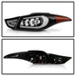 Spyder Hyundai Elantra 11-13 Light Bar LED Tail Lights Black ALT-YD-HYELAN11-LED-BK 5072788