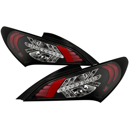 Spyder Hyundai Genesis 10-12 2Dr LED Tail Lights Black ALT-YD-HYGEN09-LED-BK 5034304