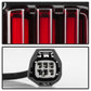 Spyder 07-16 Jeep Wrangler Version 2 Light Bar LED Tail Lights - Red Clear (ALT-YD-JWA07V2-LBLED-RC) 5084798