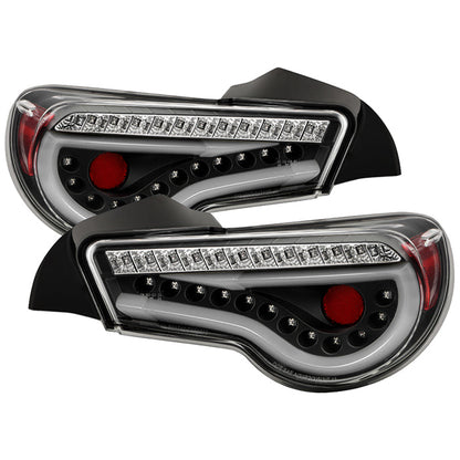 Spyder Scion FRS 12-14/Subaru BRZ 12-14 Light Bar LED Tail Lights Black ALT-YD-SFRS12-LBLED-BK 5072009