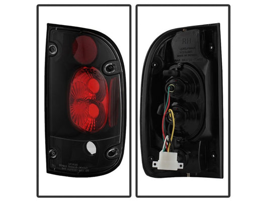 Spyder Toyota Tacoma 01-04 Euro Style Tail Lights - Black (SKU #5007834)