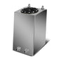 3 Gallon Aluminum Fuel Cell Gas Tank - Black Cap Polished Bottom Feed