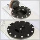 3 Gallon Aluminum Fuel Cell Gas Tank - Black Cap Polished Bottom Feed