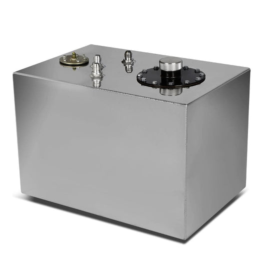 12 Gallon Polished Aluminum Fuel Cell Gas Tank with Level Sender