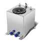 2.5 Gallon Aluminum Fuel Cell Gas Tank with Level Sender - Polished