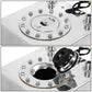 2.5 Gallon Aluminum Fuel Cell Gas Tank with Level Sender - Polished