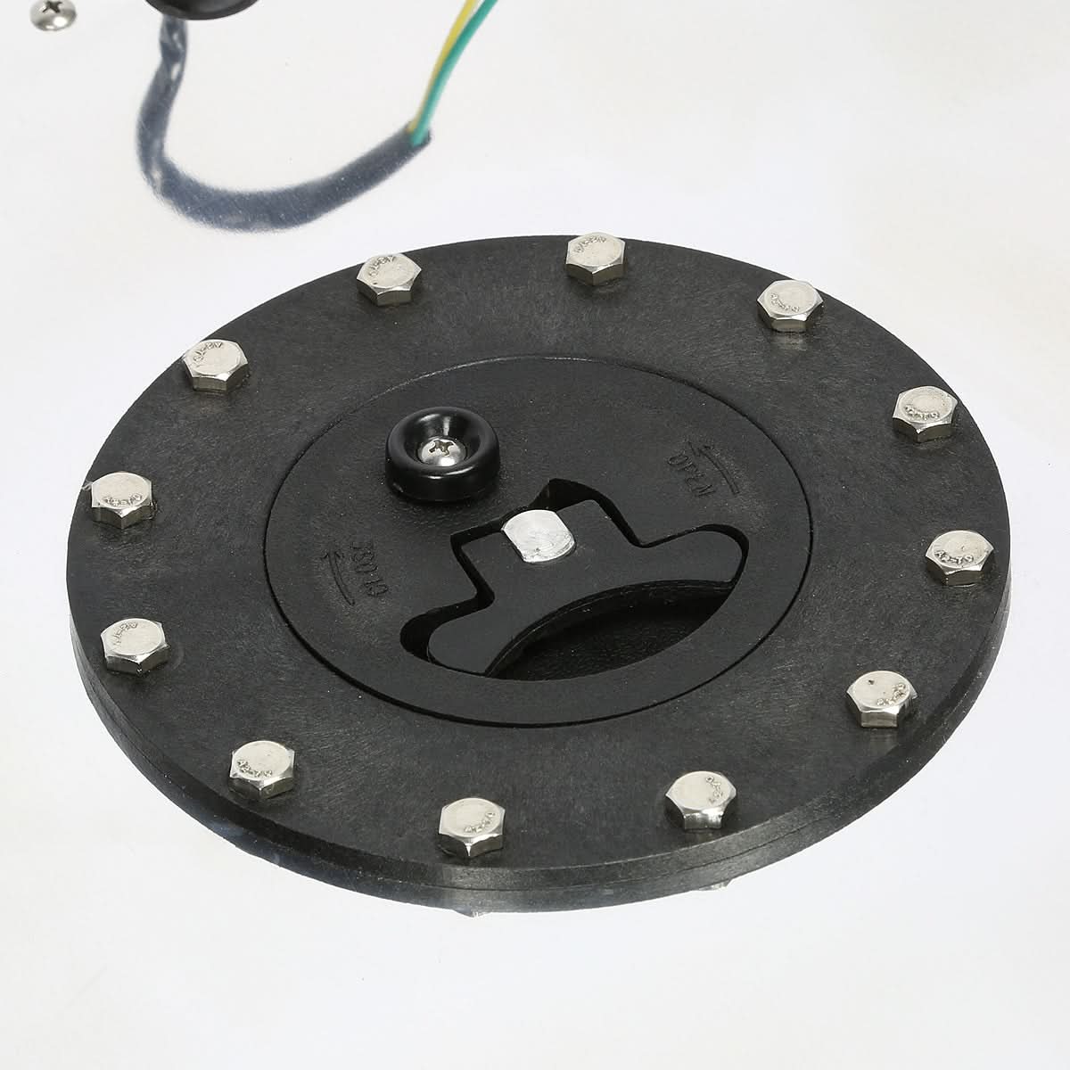 5 Gallon Aluminum Fuel Cell Gas Tank with Level Sender - Polished