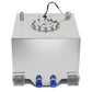 5 Gallon Aluminum Fuel Cell Gas Tank with Level Sender - Polished