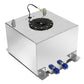 8 Gallon Aluminum Fuel Cell Gas Tank with Level Sender - Black Cap