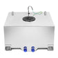 15 Gallon Aluminum Fuel Cell Gas Tank with Level Sender - Polished