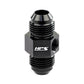 HPS Performance Products AN Male to Male Adapter with 1/8" NPT Female Port, Aluminum, Black