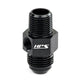 HPS Performance Products AN Male to NPT Male Adapter with 1/8" NPT Female Port, Aluminum, Black