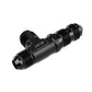 HPS Performance Products AN Male to Male Bulkhead Adapter, Aluminum, Black