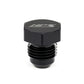 HPS Performance Products AN Fittings Plug, Aluminum, Black