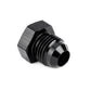 HPS Performance Products AN Fittings Plug, Aluminum, Black