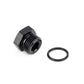 HPS Performance Products AN Fittings Plug, Aluminum, Black