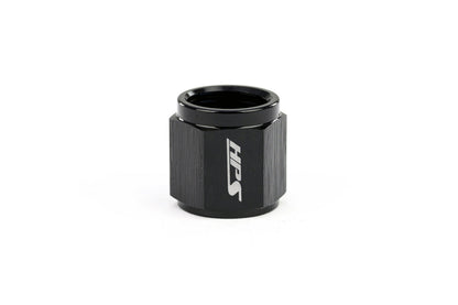 HPS Performance Products Hard Line AN Tube Nut, Aluminum, Black