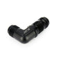 HPS Performance Products AN Male to Male Bulkhead Adapter, Aluminum, Black