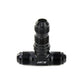 HPS Performance Products AN Male to Male Bulkhead Adapter, Aluminum, Black
