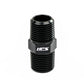 HPS Performance Products Straight NPT Male To NPT Male Union Coupler Adapter, Aluminum, Black