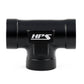 HPS Performance Products NPT Female Tee Coupler Adapter, Aluminum, Black