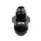 HPS Performance Products AN Male To Male Reducer Union Coupler Adapter, Aluminum, Black