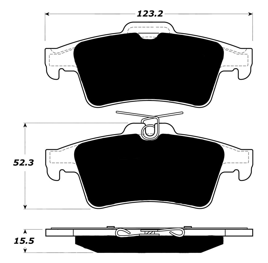 Porterfield Brake Pads for 2012 SAAB 9-3 2.0T