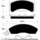 Porterfield Brake Pads for 1982 FORD MUSTANG 9" Rear Shoe