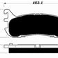 Porterfield Brake Pads for 1999 FORD ZX2